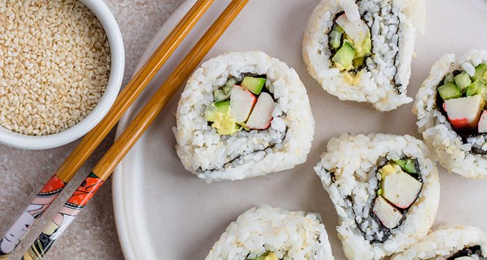 Sushi Rice and California Rolls