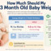 How Much Should My 3 Month Old Weigh